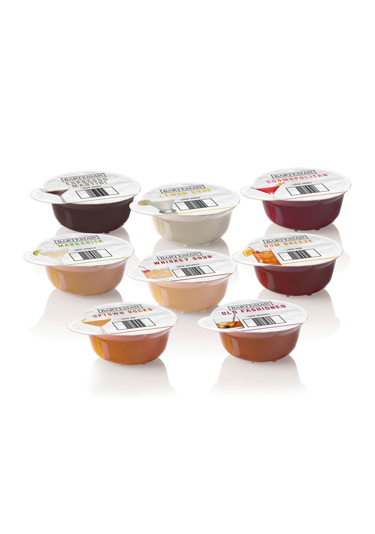 Classic Collection Bartesian Cocktail Mixer Capsules 8 Piece Set