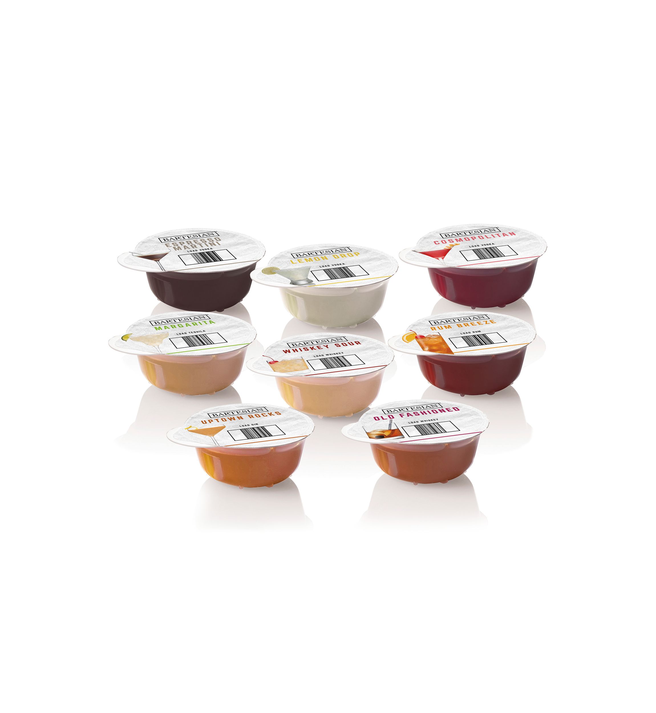 Classic Collection Bartesian Cocktail Mixer Capsules 8 Piece Set