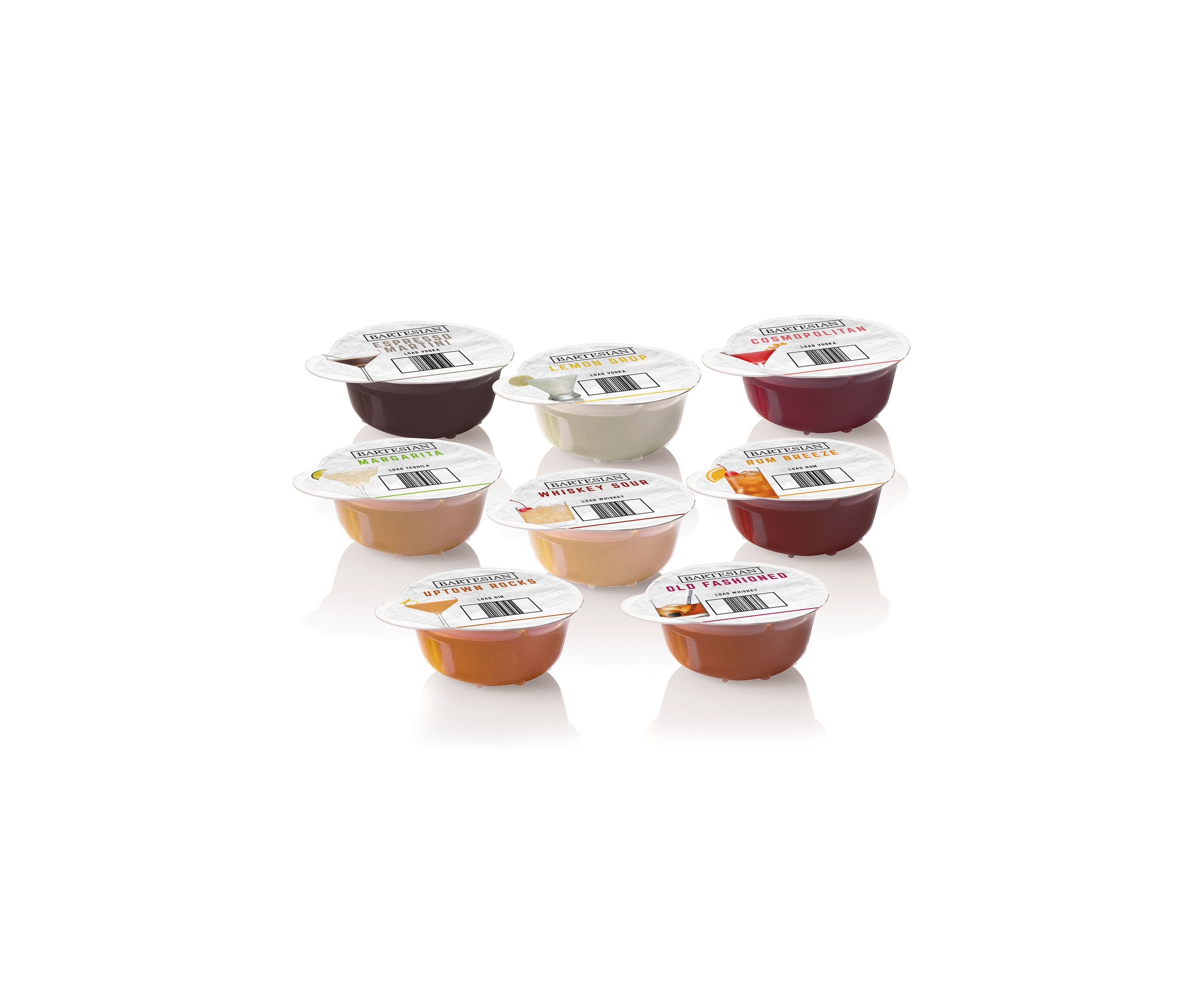 Classic Collection Bartesian Cocktail Mixer Capsules 8 Piece Set