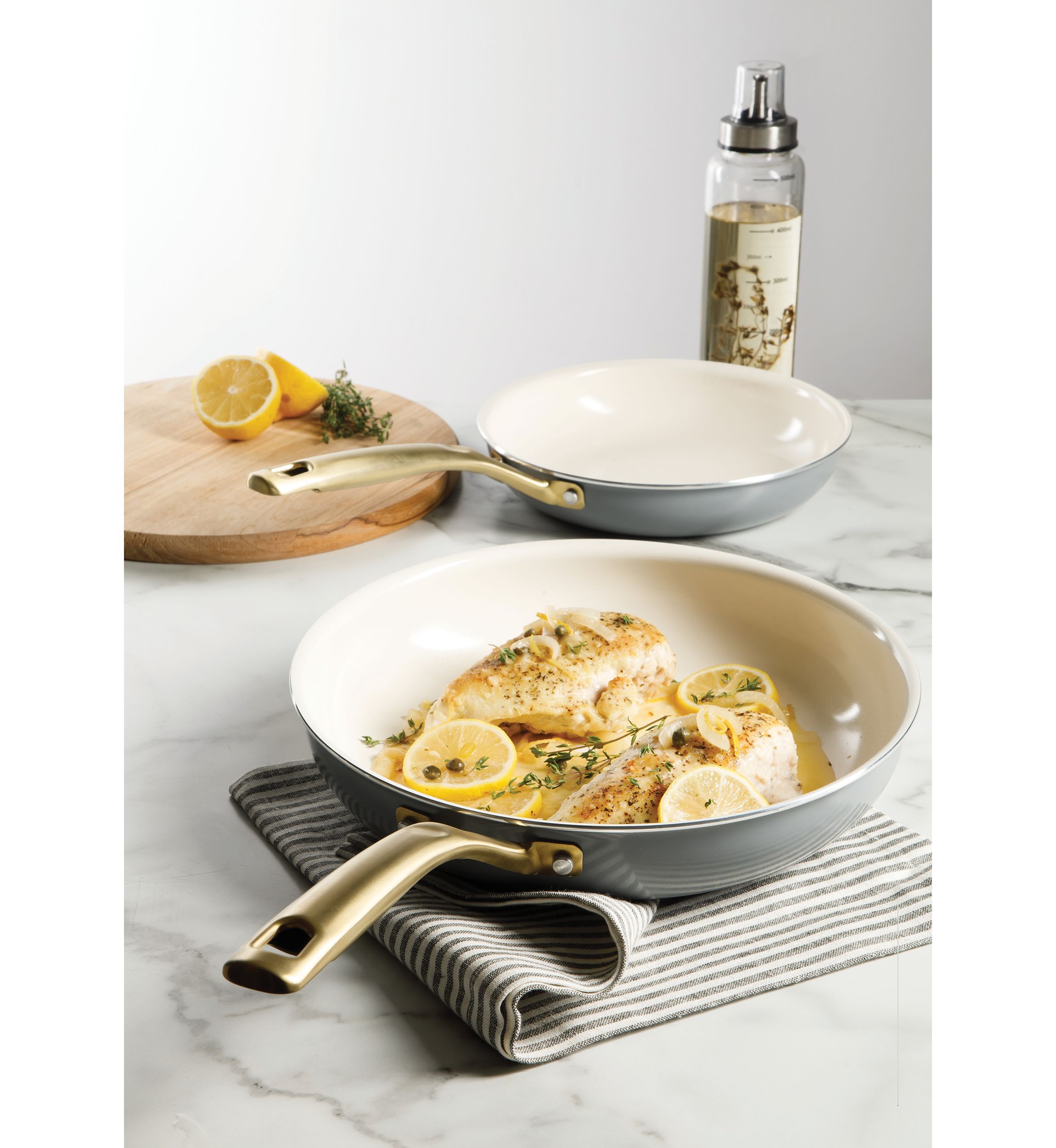 2 Pack Ceramic Fry Pan Set