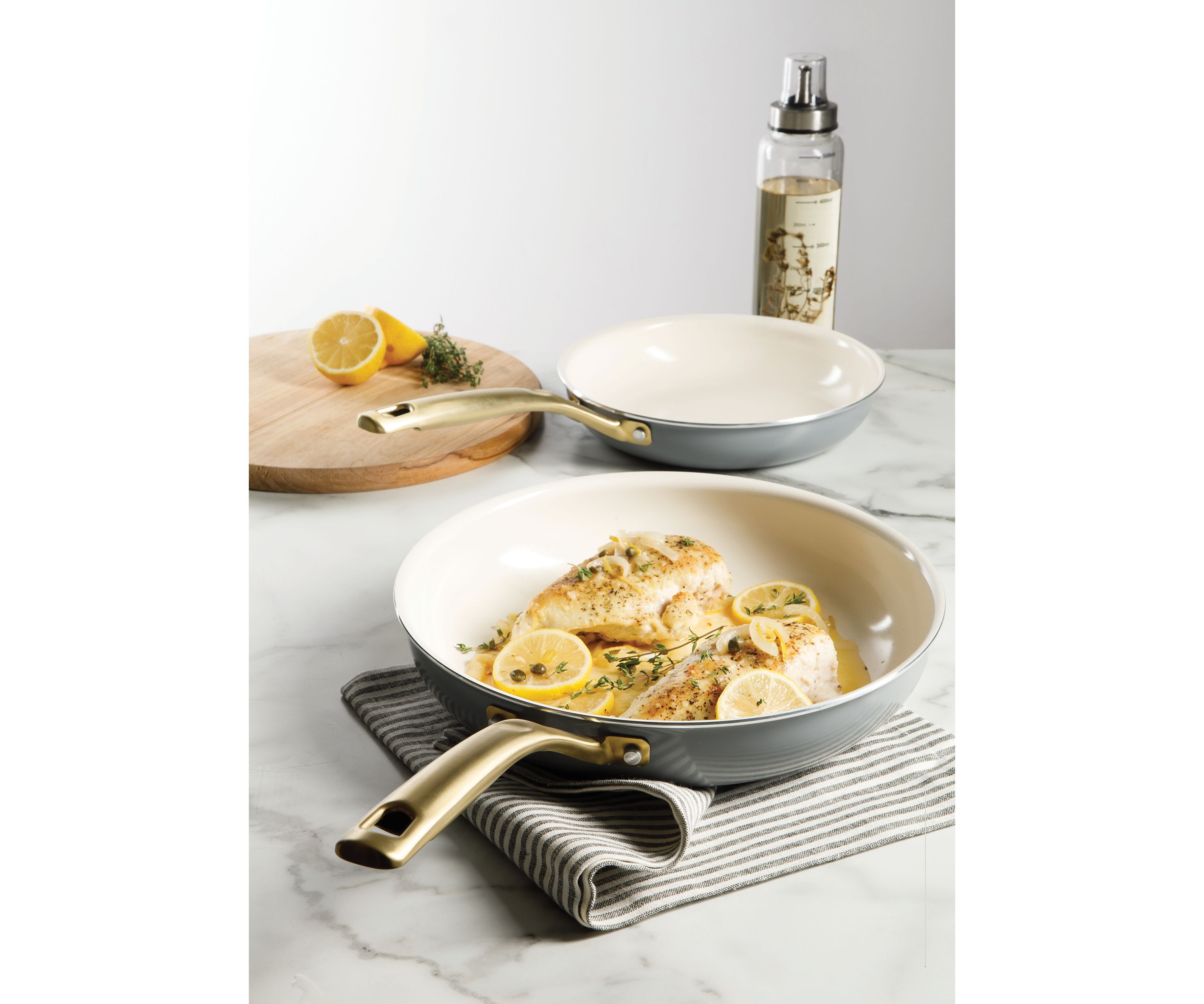 2 Pack Ceramic Fry Pan Set