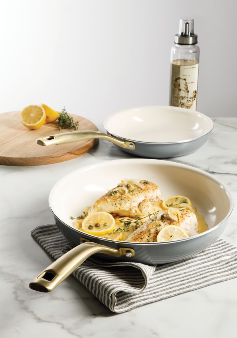 2 Pack Ceramic Fry Pan Set