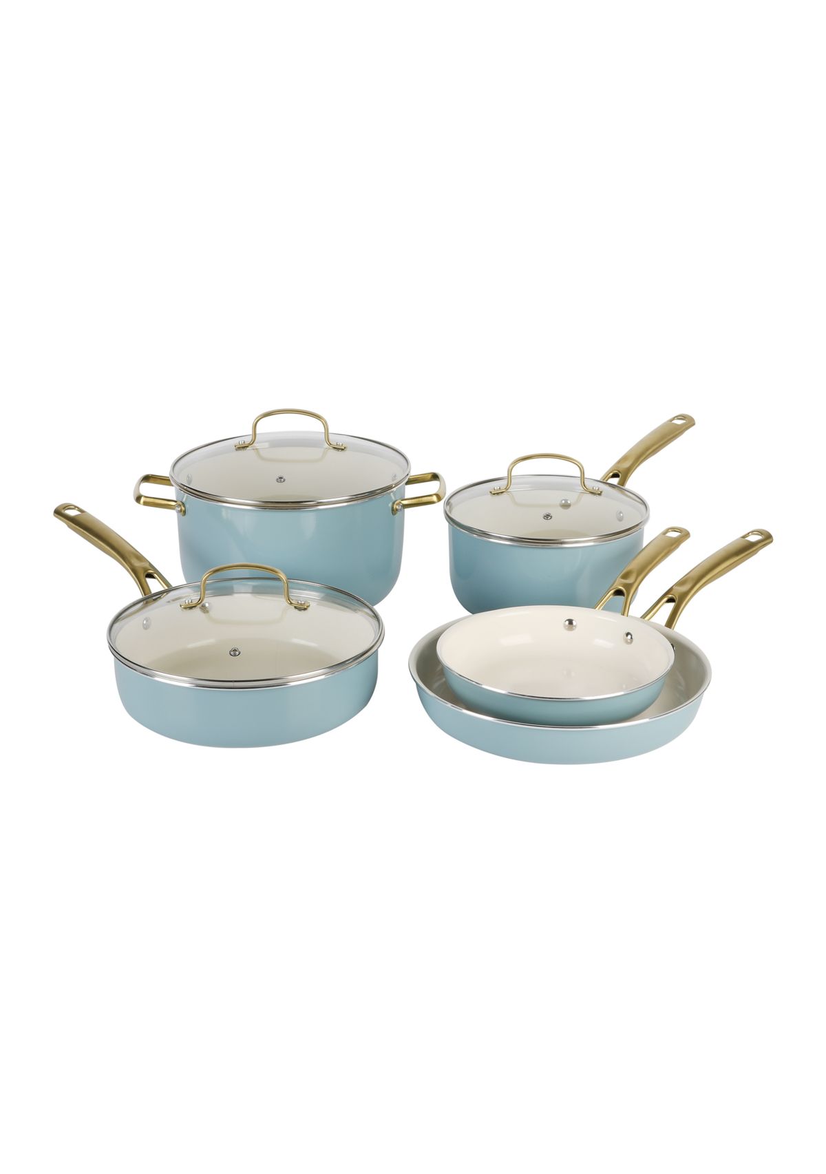8 Piece Ceramic Cookware Set