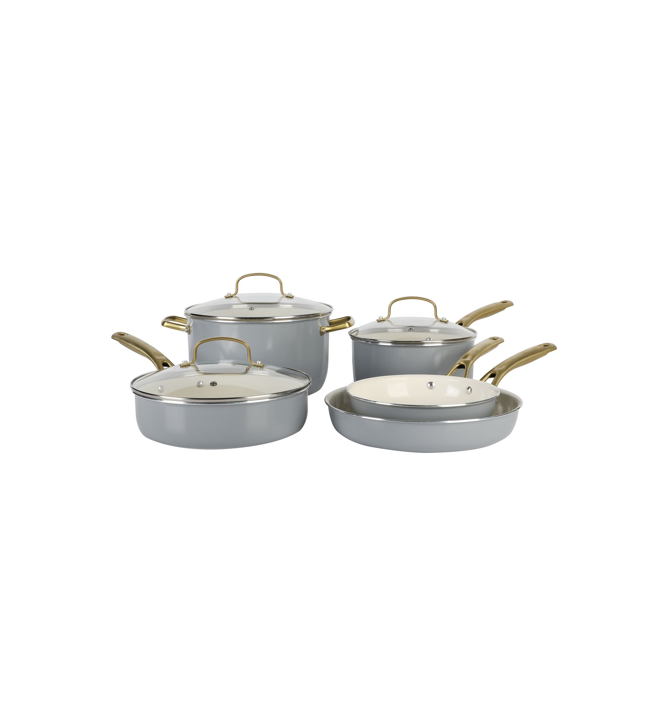 8 Piece Ceramic Cookware Set