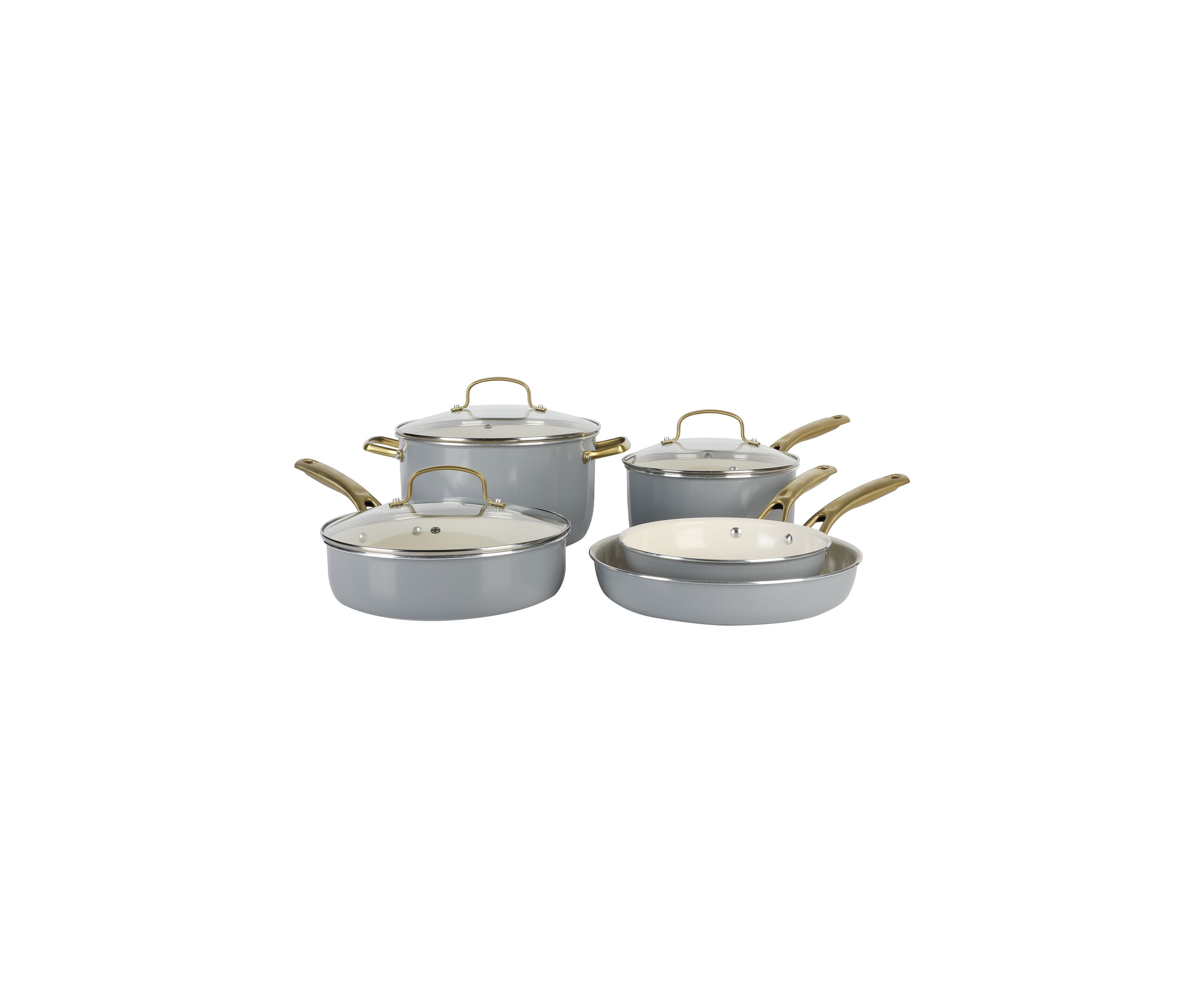 8 Piece Ceramic Cookware Set