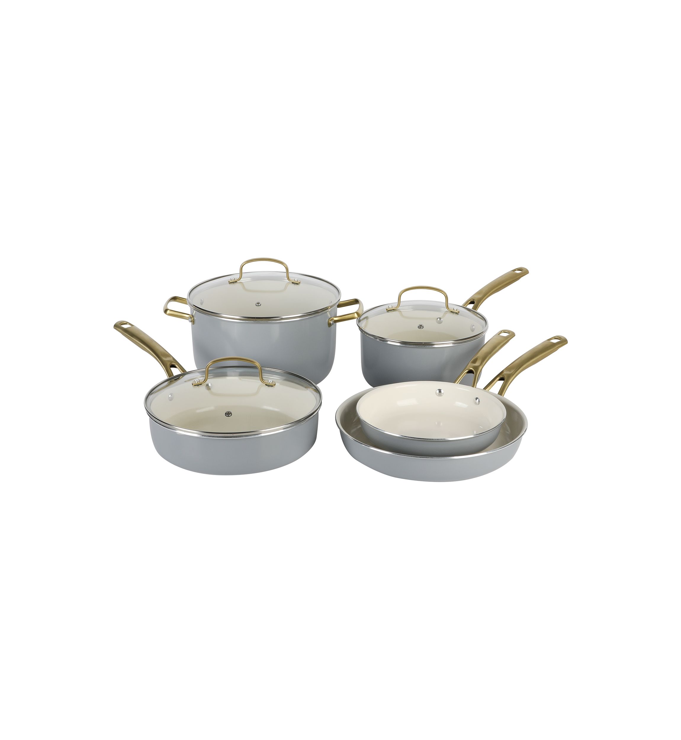 8 Piece Ceramic Cookware Set