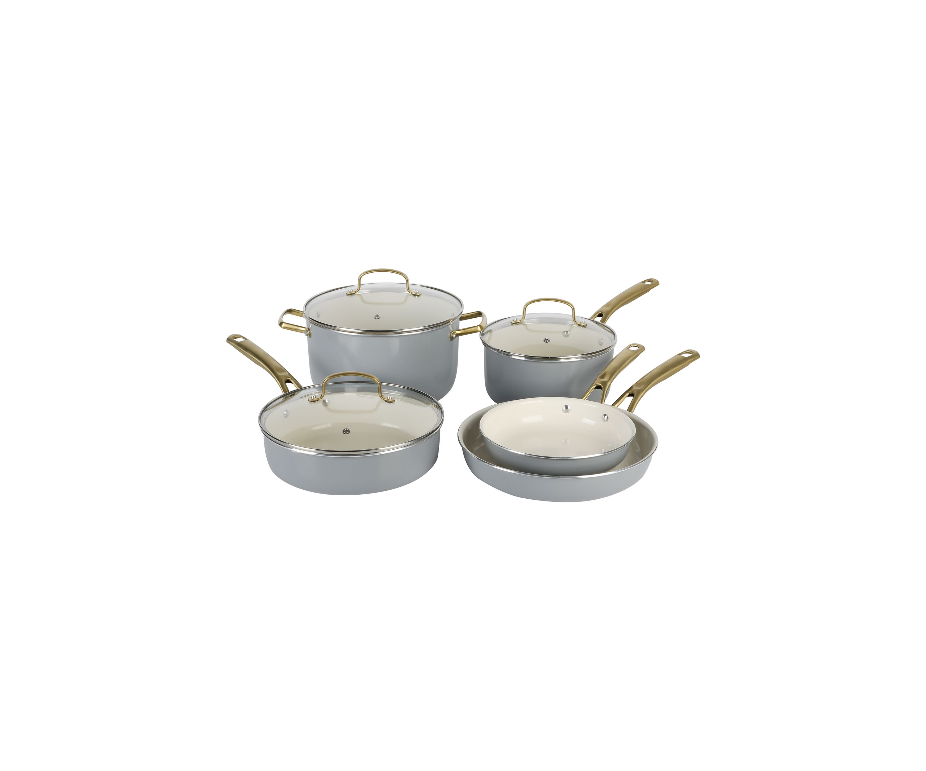 8 Piece Ceramic Cookware Set