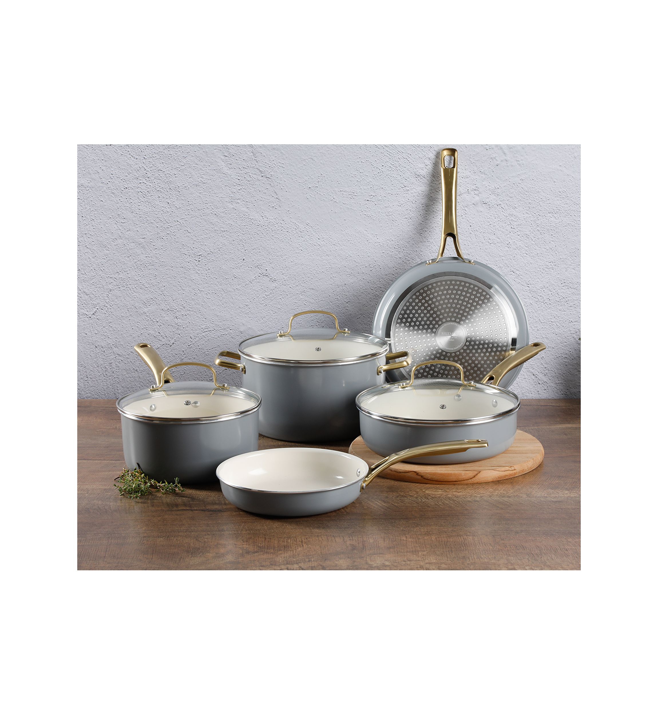 8 Piece Ceramic Cookware Set