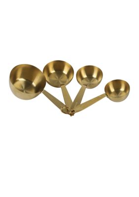 4 Piece Gold Plated Measuring Cup Set