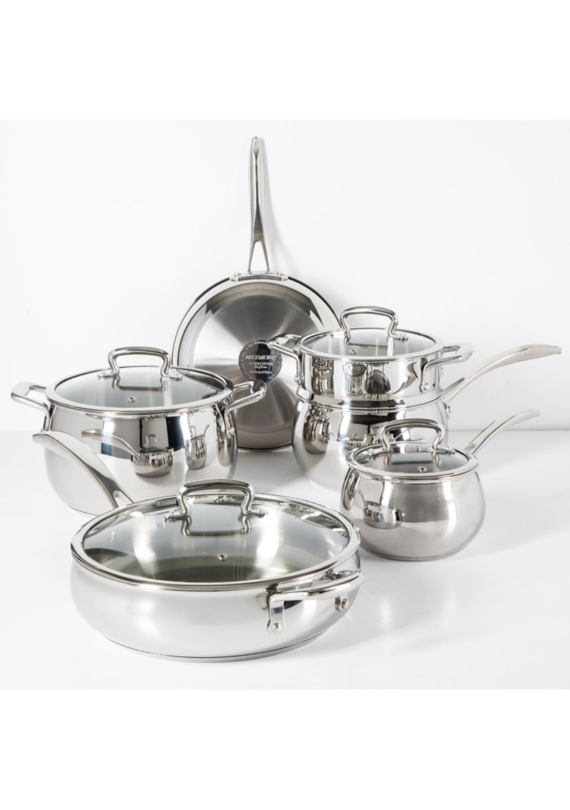 10 Piece Stainless Steel Cookware Set