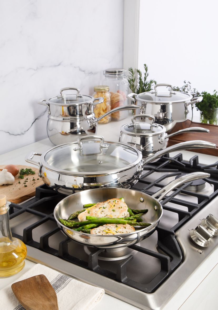 10 Piece Stainless Steel Cookware Set