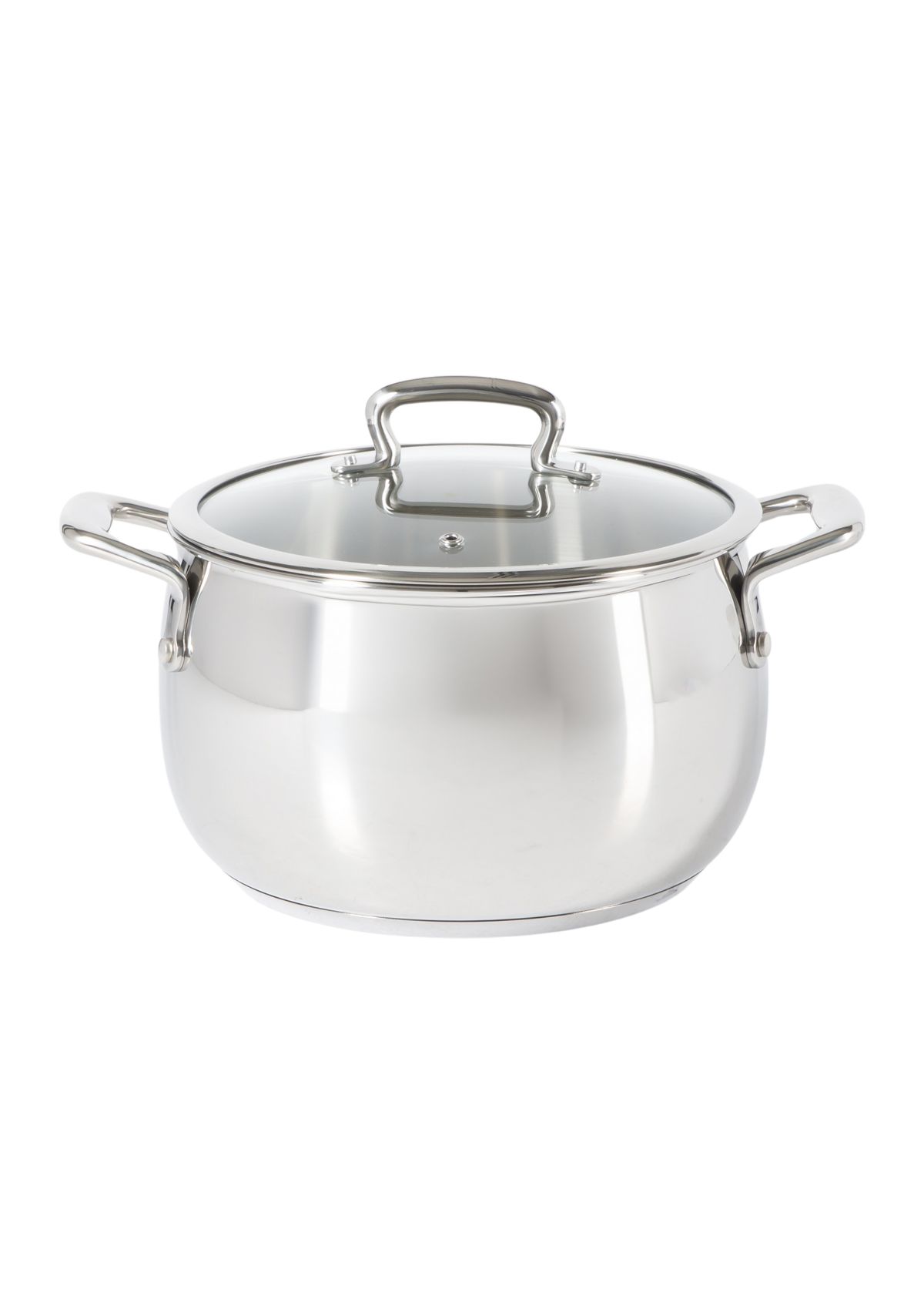 6 Quart Stainless Steel Dutch Oven with Glass Lid 