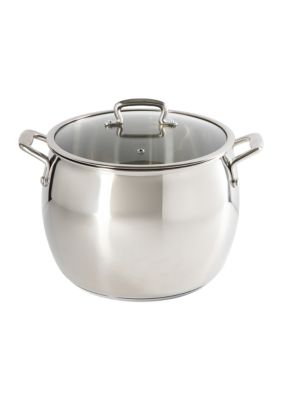 12 Quart Stainless Steel Stock Pot with Glass Lid