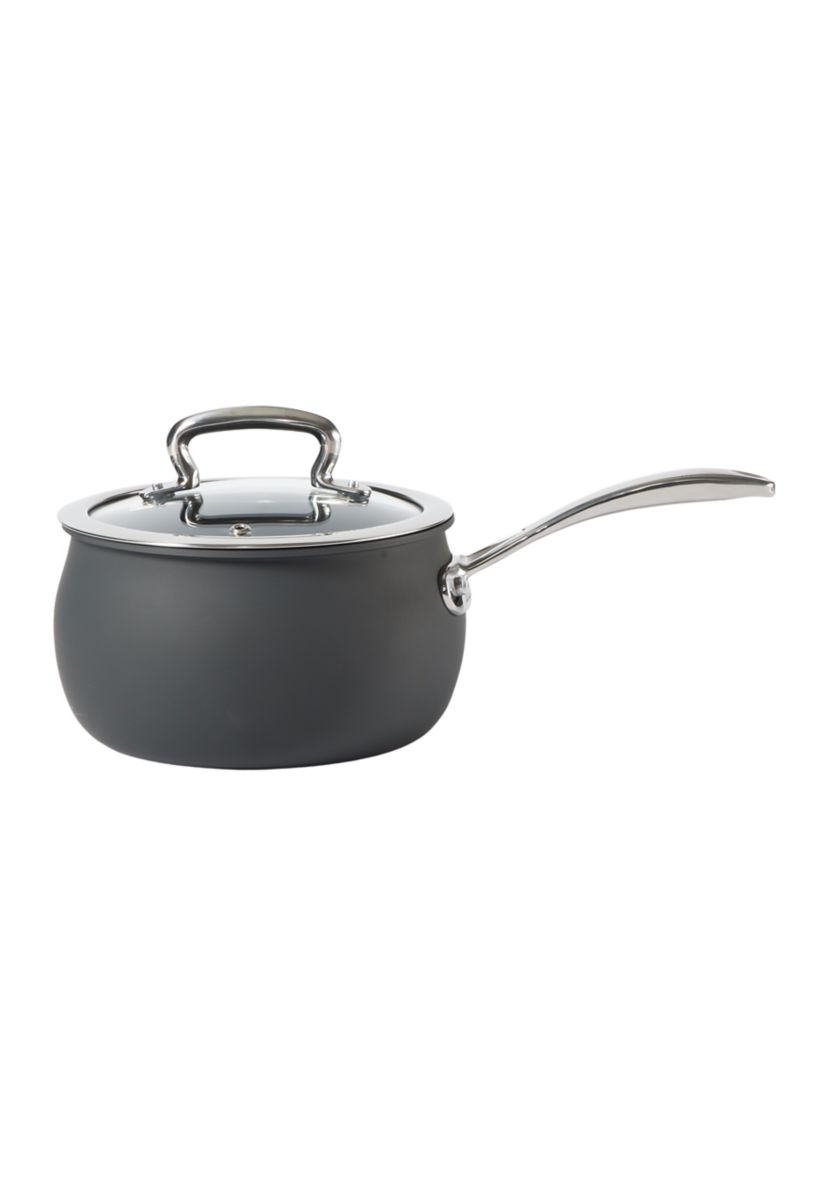 2 Quart Hard Anodized Sauce Pan with Glass Lid