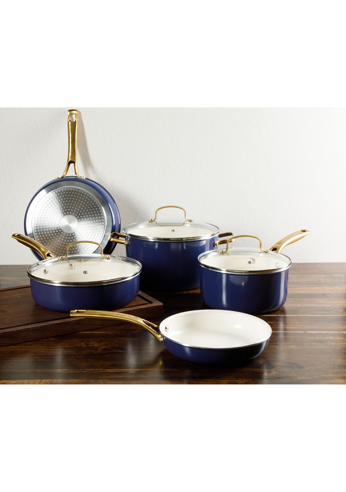 8 Piece Ceramic Non Stick Cookware Set