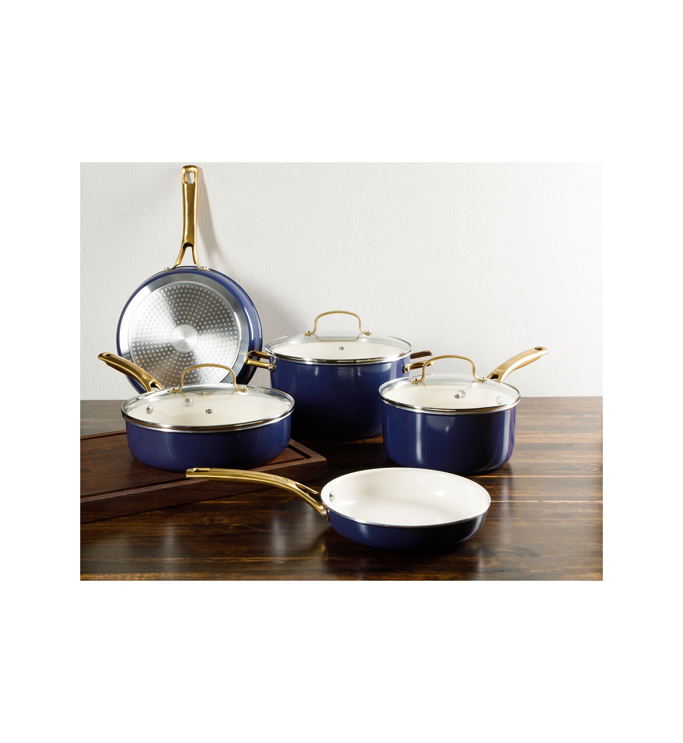 8 Piece Ceramic Non Stick Cookware Set