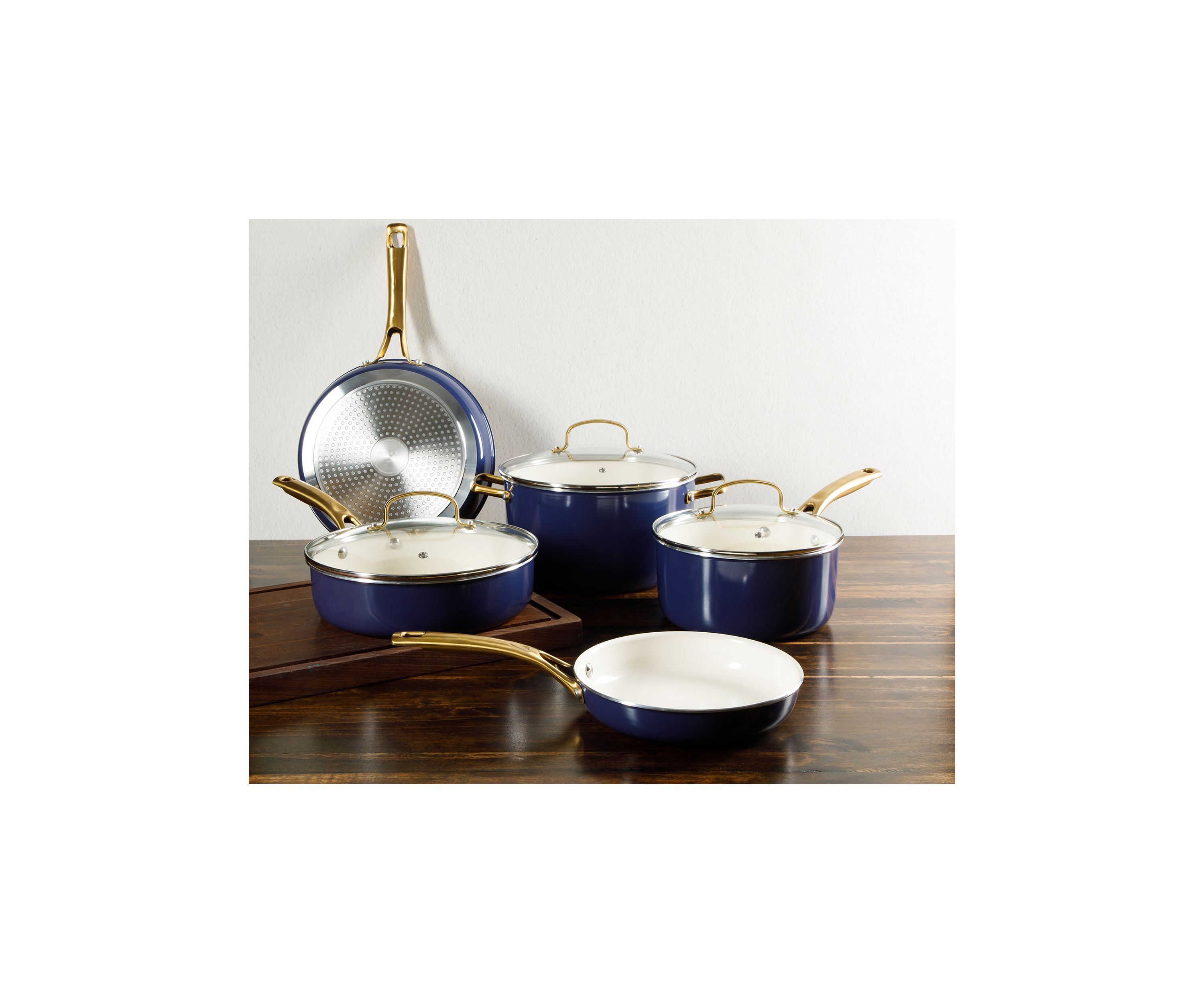8 Piece Ceramic Non Stick Cookware Set