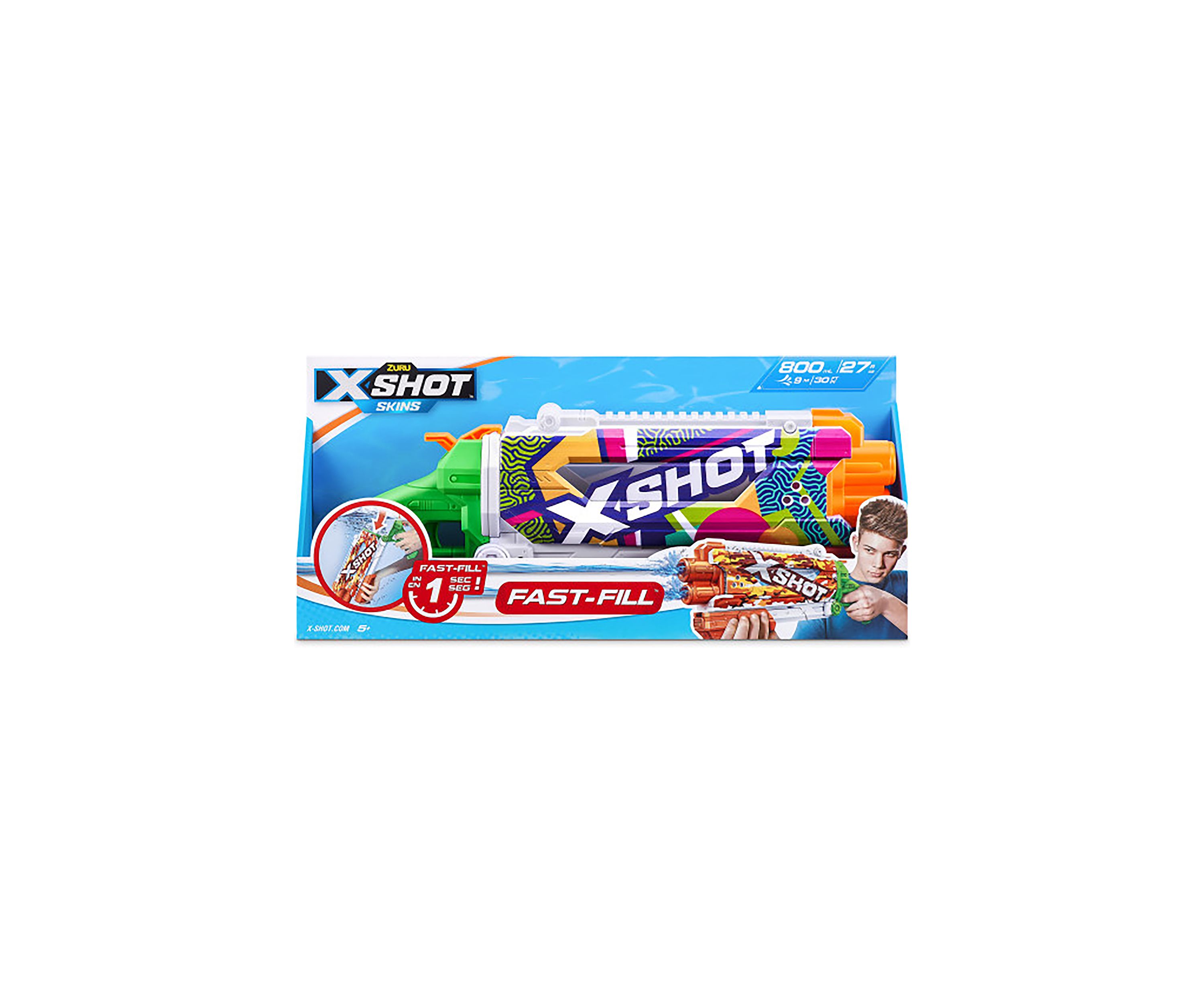 X-Shot Fast-Fill Skins Pump Action Water Gun