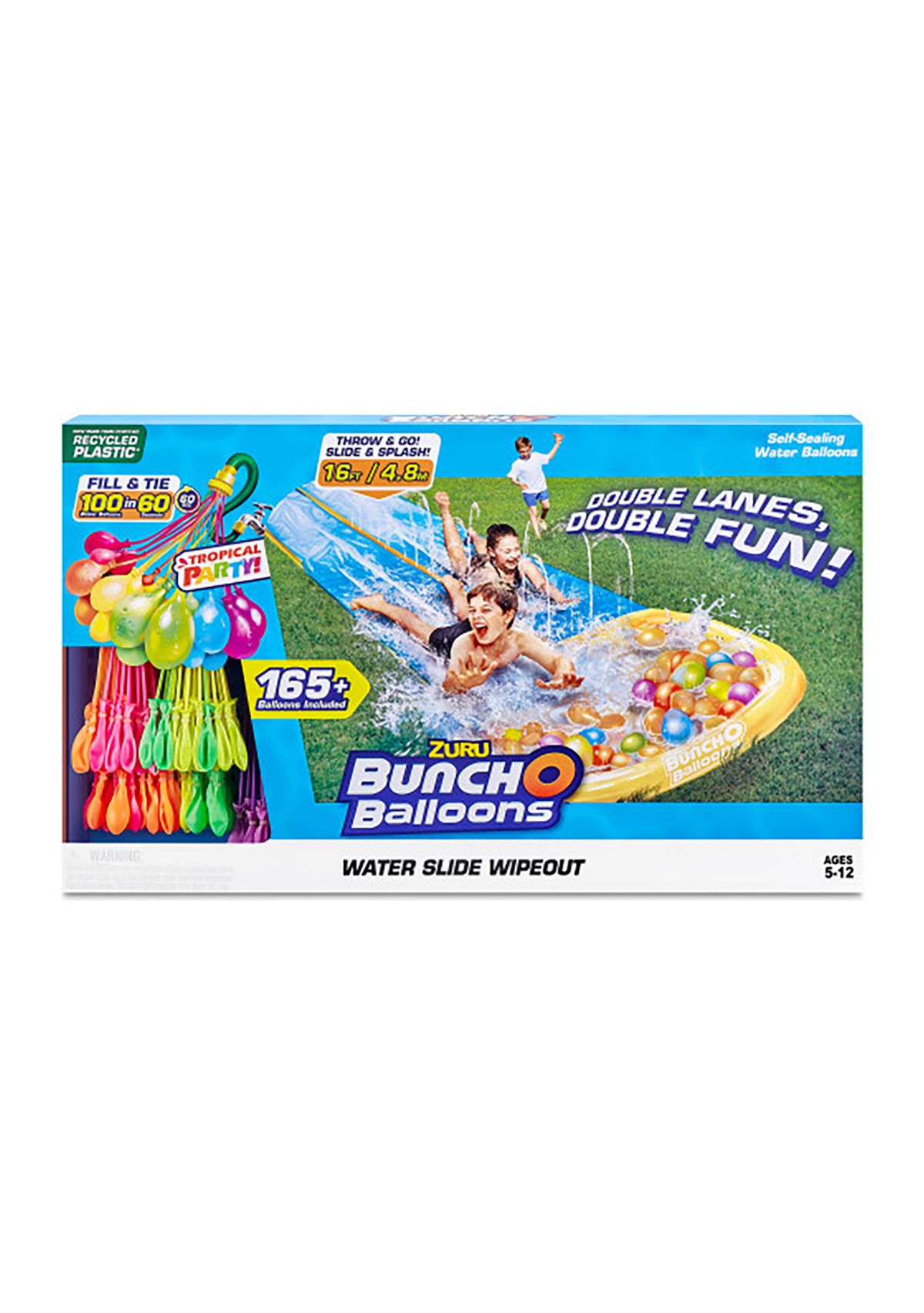 Bunch O Balloons Tropical Party Water Slide Wipeout