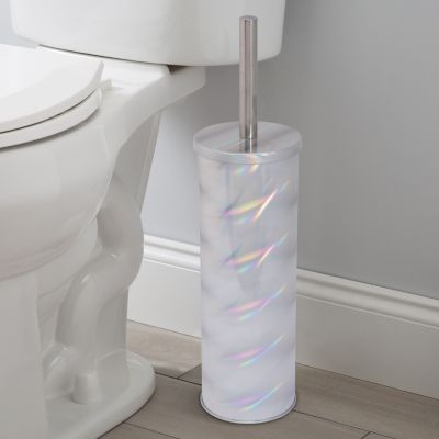 Bath Bliss Holographic Toilet Bowl Brush and Holder