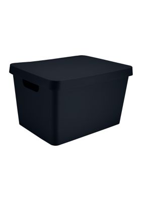 Simplify Large Vinto Storage Box With Lid In Grey