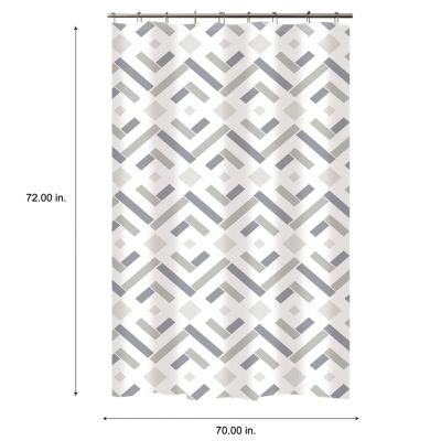 Bath Bliss Shower Curtain Herringbone Design