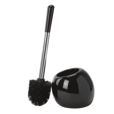 Bath Bliss Ceramic Dome Toilet Brush & Holder Chrome