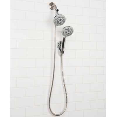 Bath Bliss 5 Function Luxury Dual Shower Head in Grey