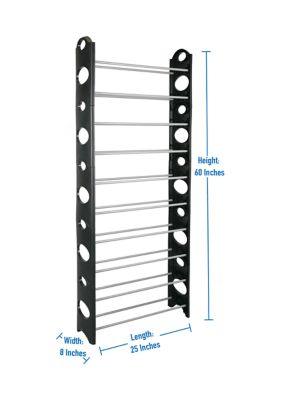 30 Pair Stackable Shoe Rack