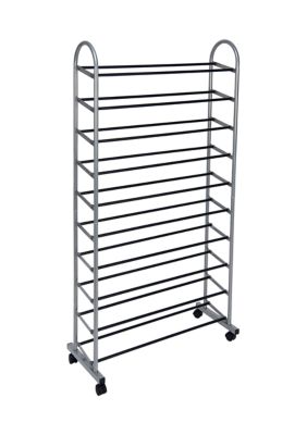 10 Tier Mobile Shoe Rack