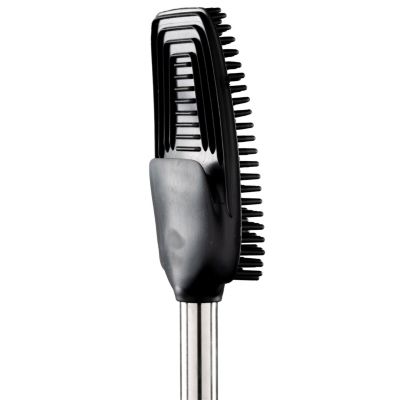 Bath Bliss Stainless Steel Satin Toilet Brush and Holder with Soft Rubber Bristles