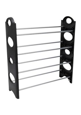 12 Pair Stackable Shoe Caddy Rack