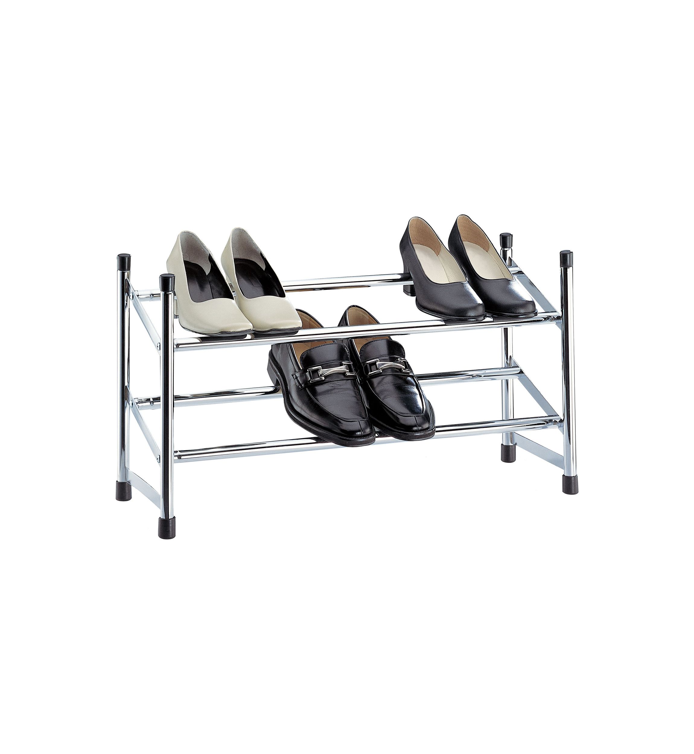 Expandable Shoe Rack in Chrome