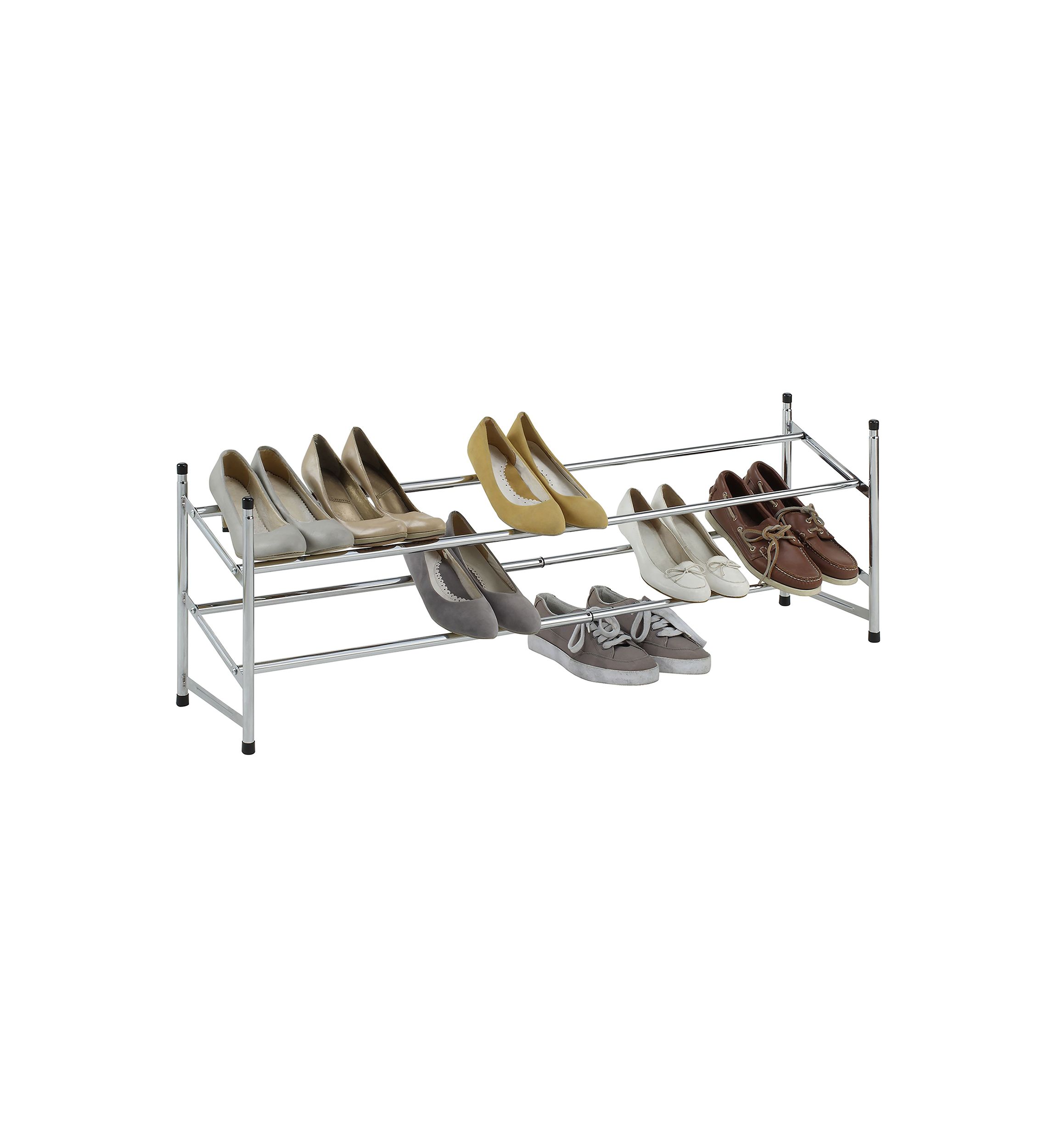 Expandable Shoe Rack in Chrome