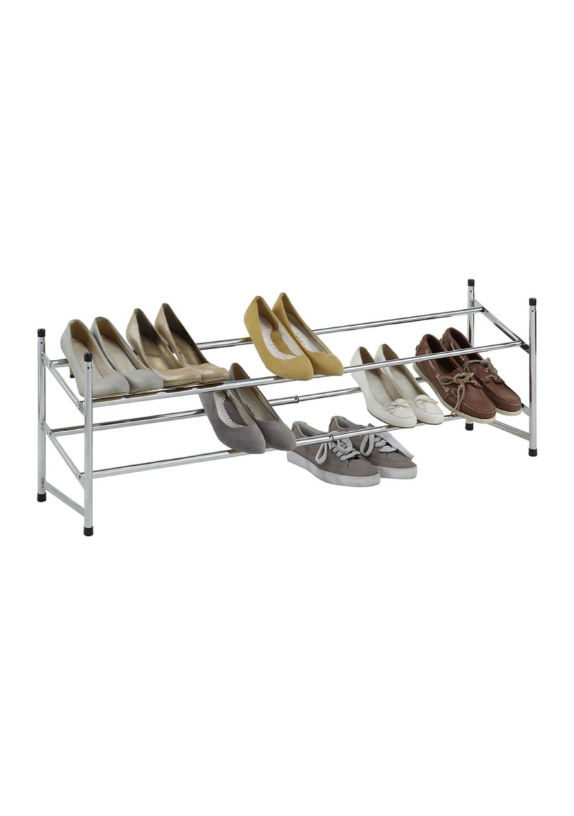 Expandable Shoe Rack in Chrome