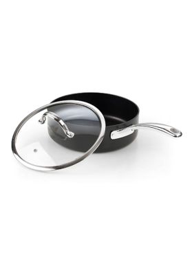 3.5 Quart Hard Anodized Nonstick Deep Saute Pan with Lid