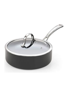 3.5 Quart Hard Anodized Nonstick Deep Saute Pan with Lid