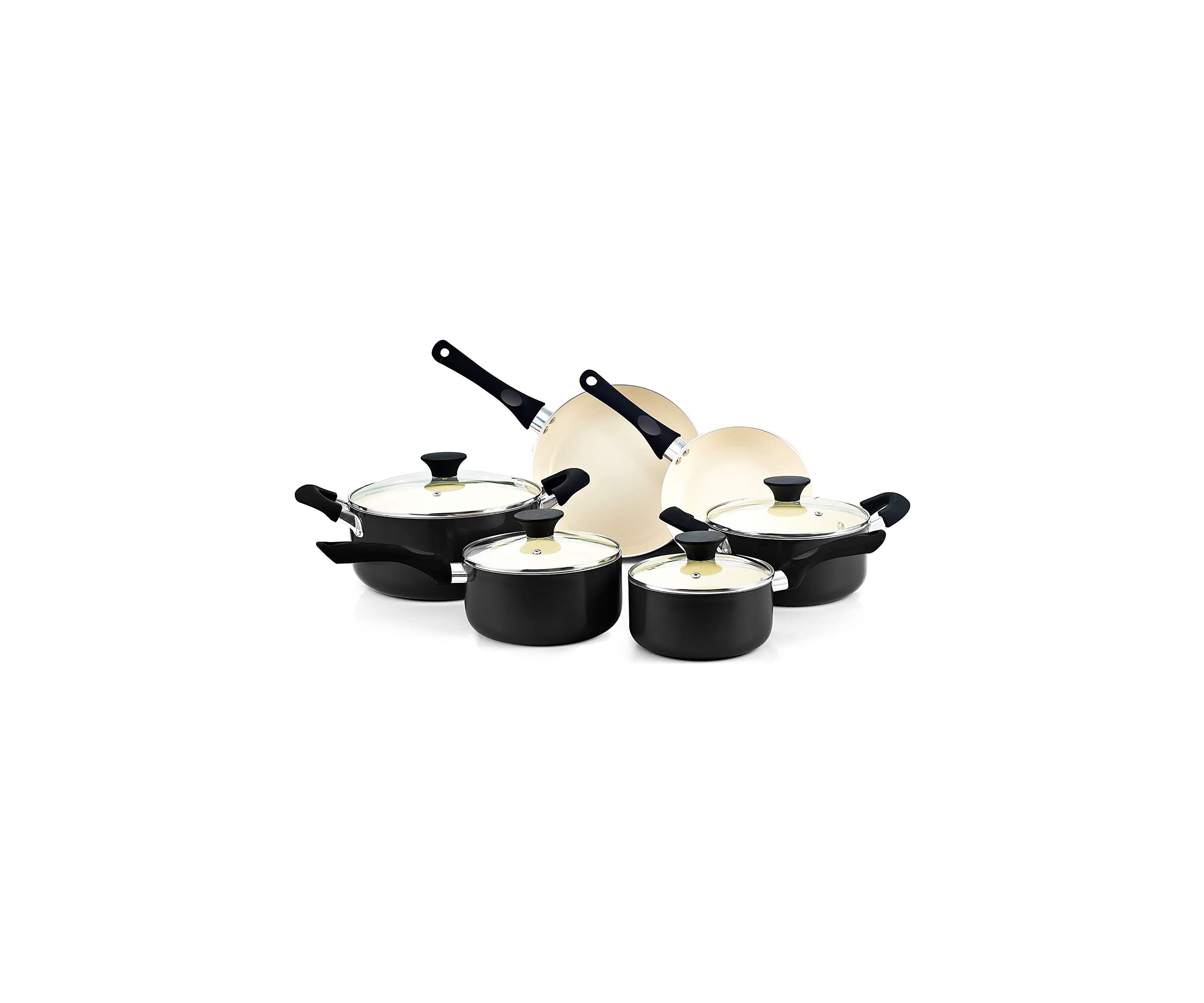 10 Piece Nonstick Ceramic Coating Cookware set