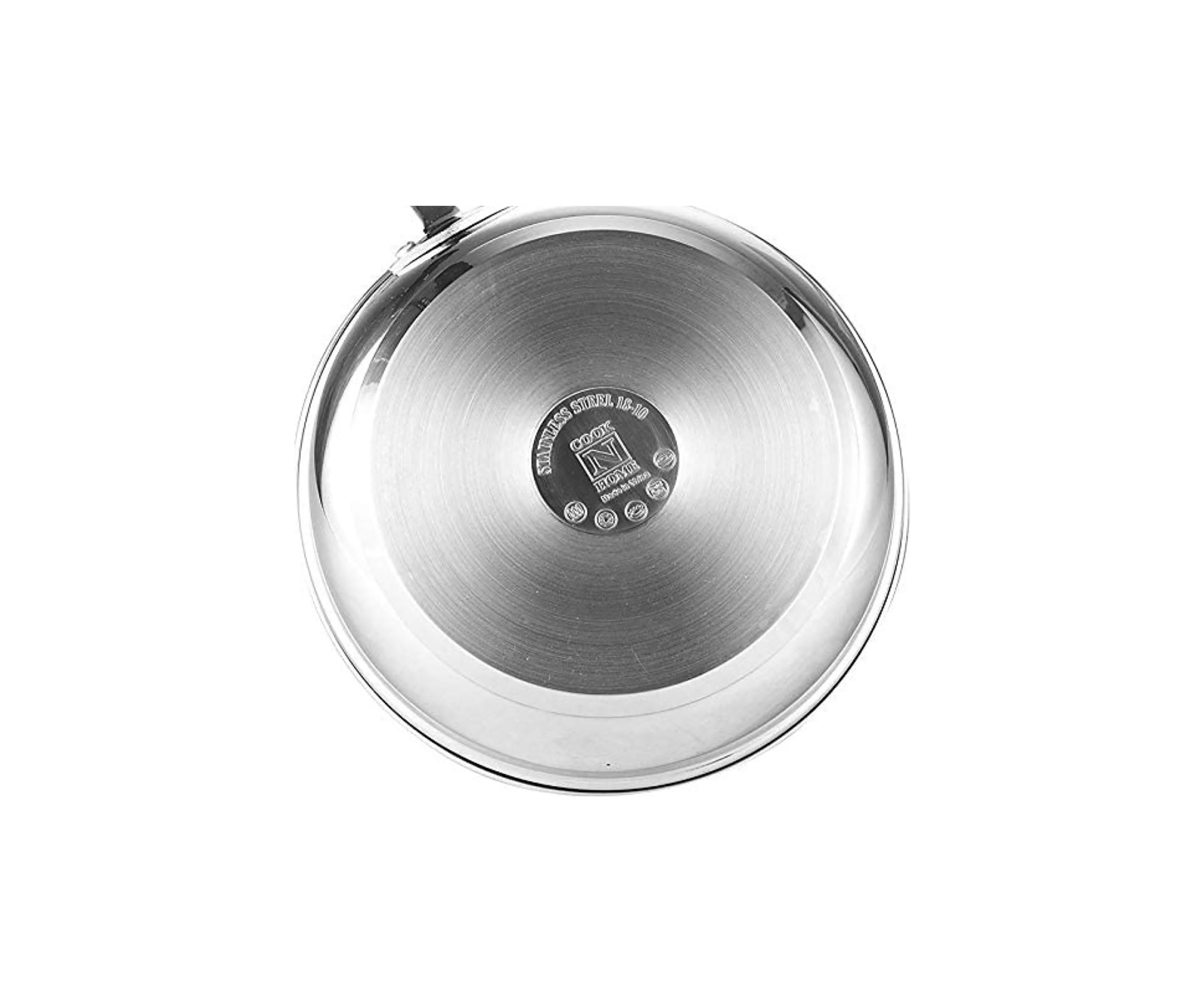Stockpot Saucepot with Lid Induction Compatible, 8 quart, Metallic
