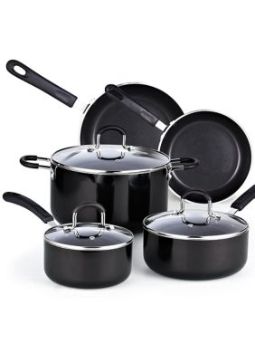 8-Piece Nonstick Heavy Gauge Cookware Set,Black