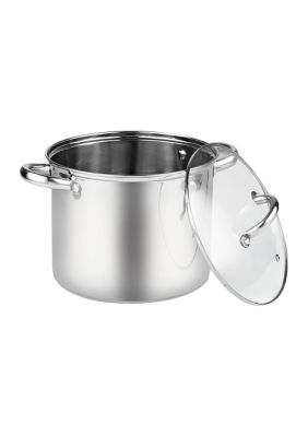 8 Quart Stainless Steel Stockpot with Lid