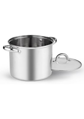 8 Quart Stainless Steel Stockpot with Lid