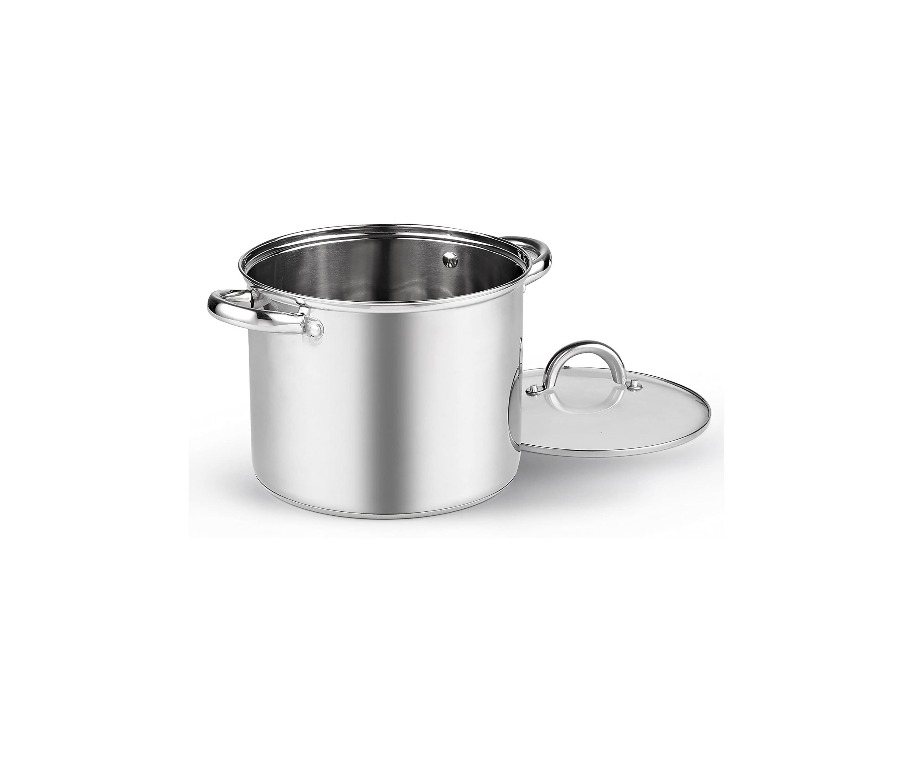 8 Quart Stainless Steel Stockpot with Lid