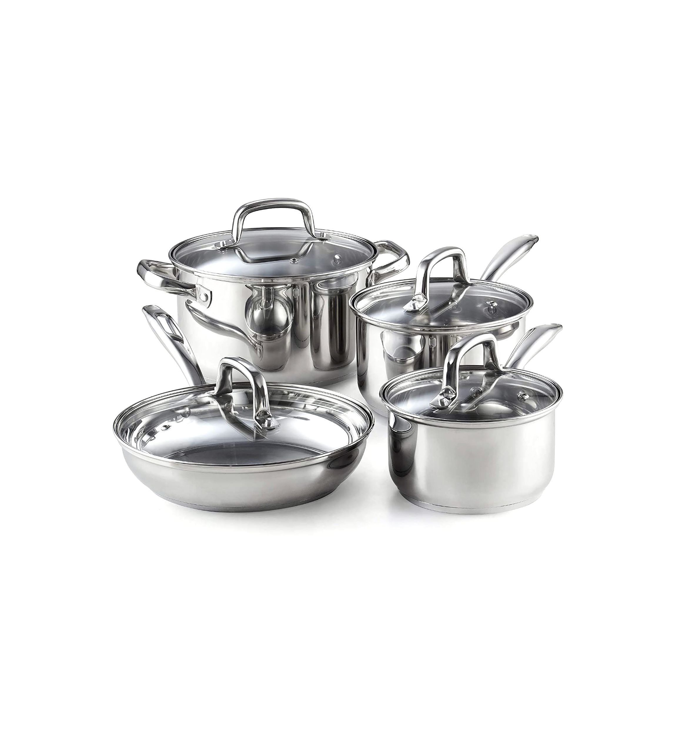 8-Piece Stainless Steel Cookware Set