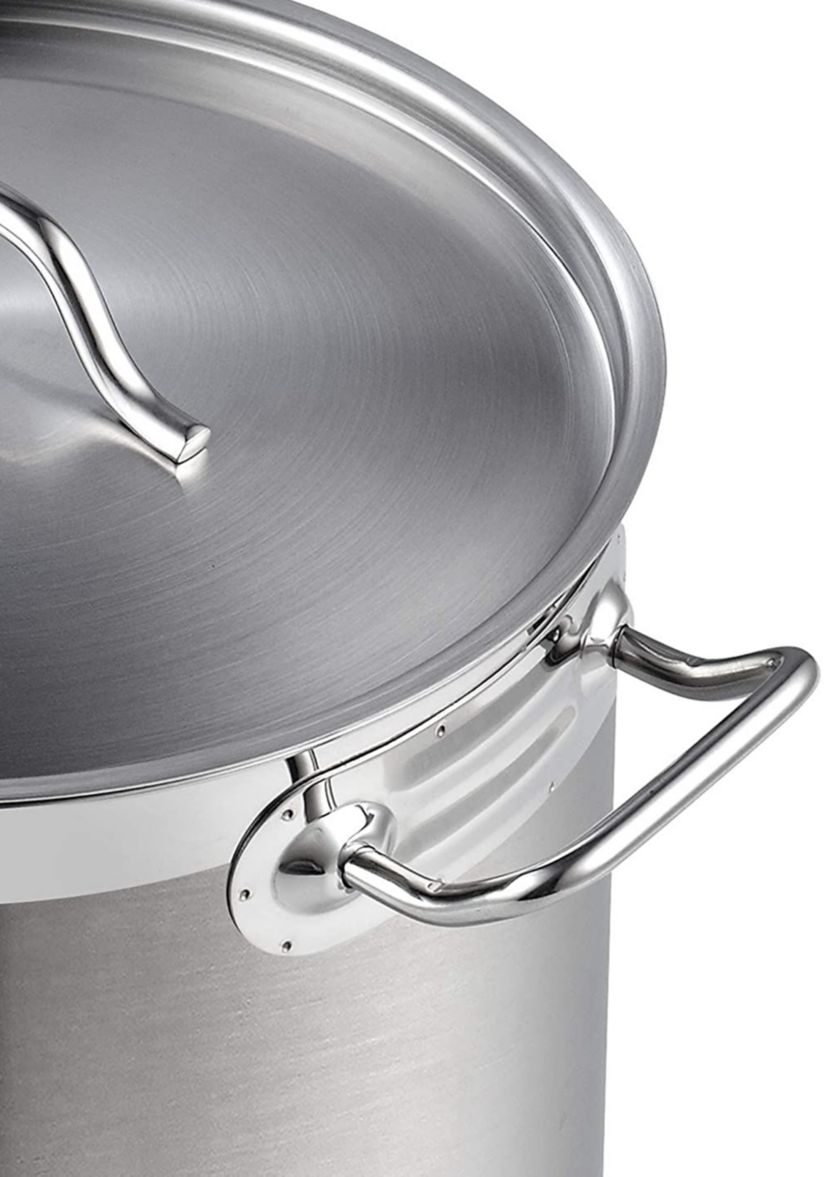 Professional Grade Lid 11 Quart Stainless Steel Stockpot