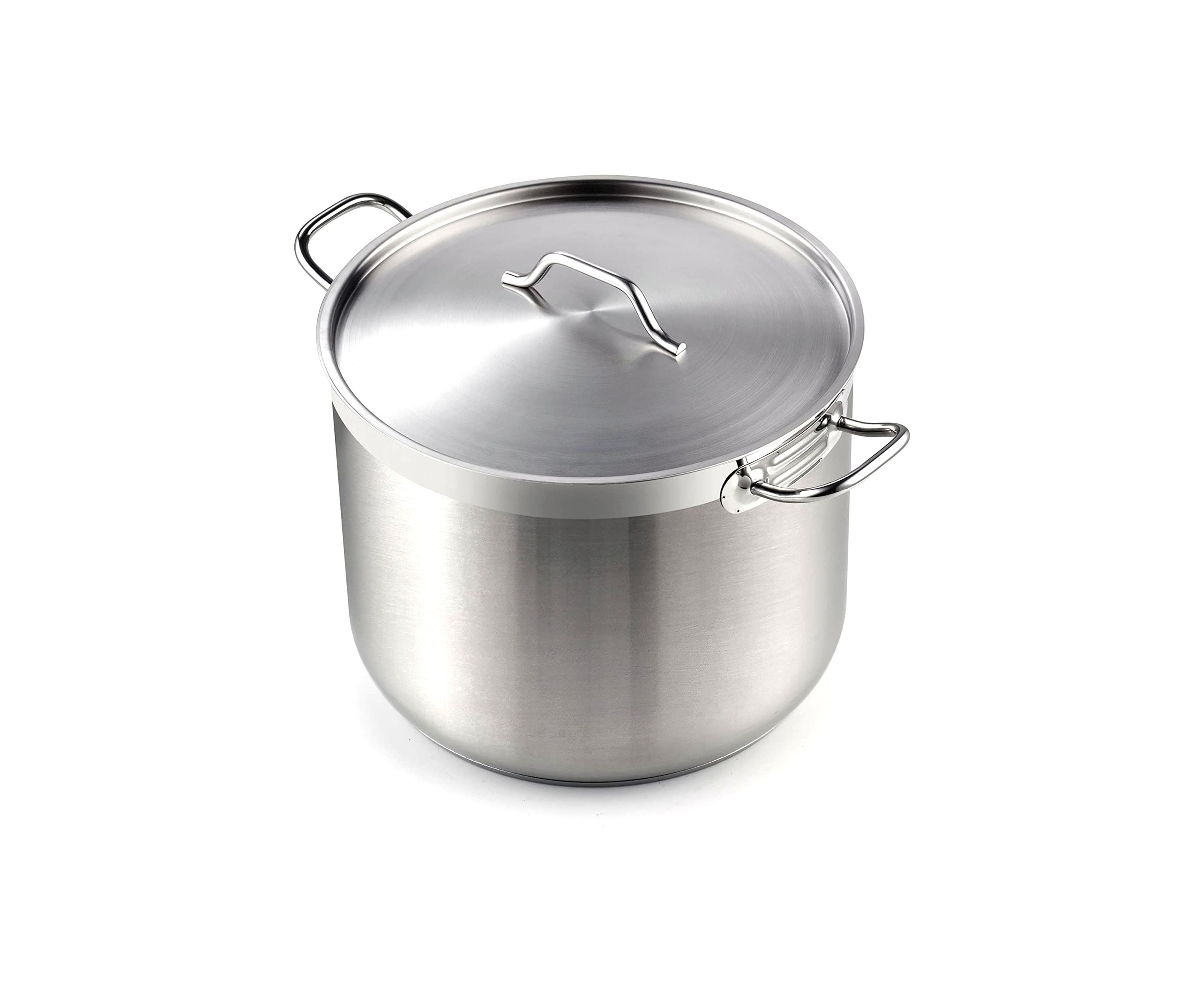 Professional Grade Lid 30 Quart Stainless Steel Stockpot