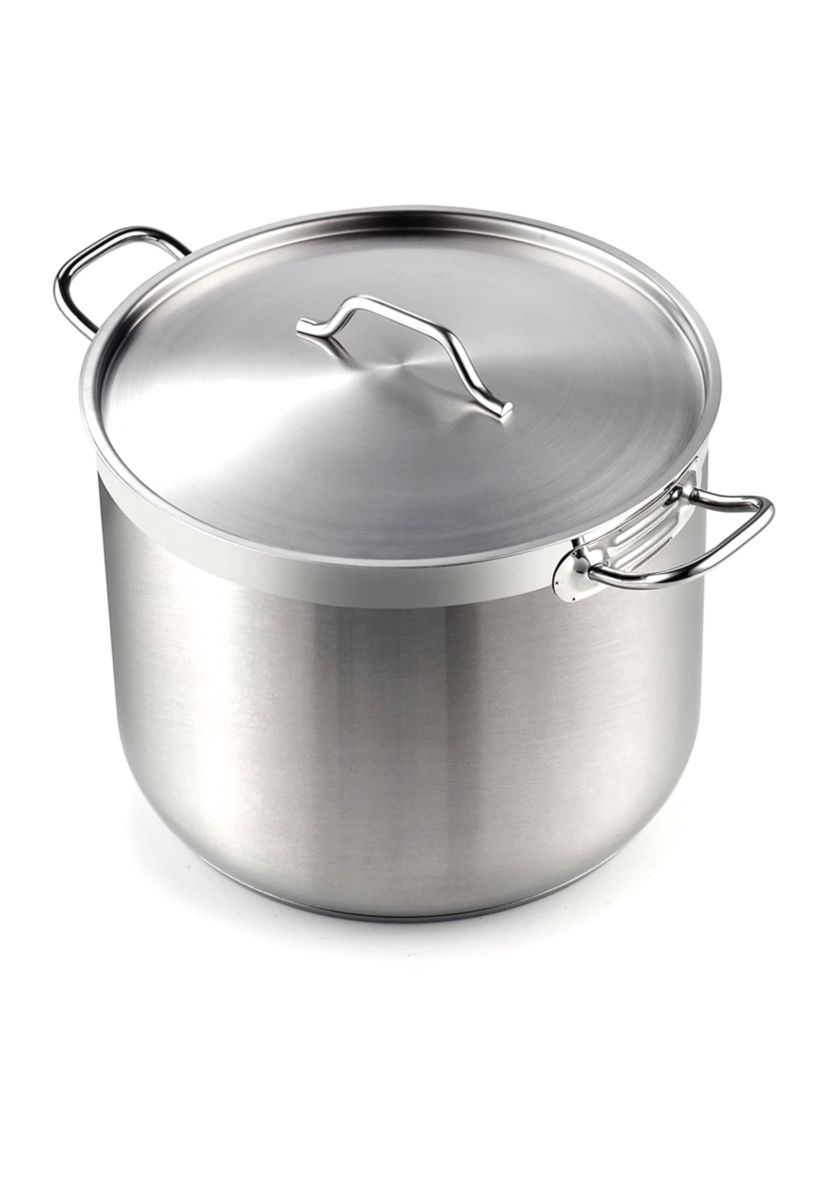 Professional Grade Lid 30 Quart Stainless Steel Stockpot