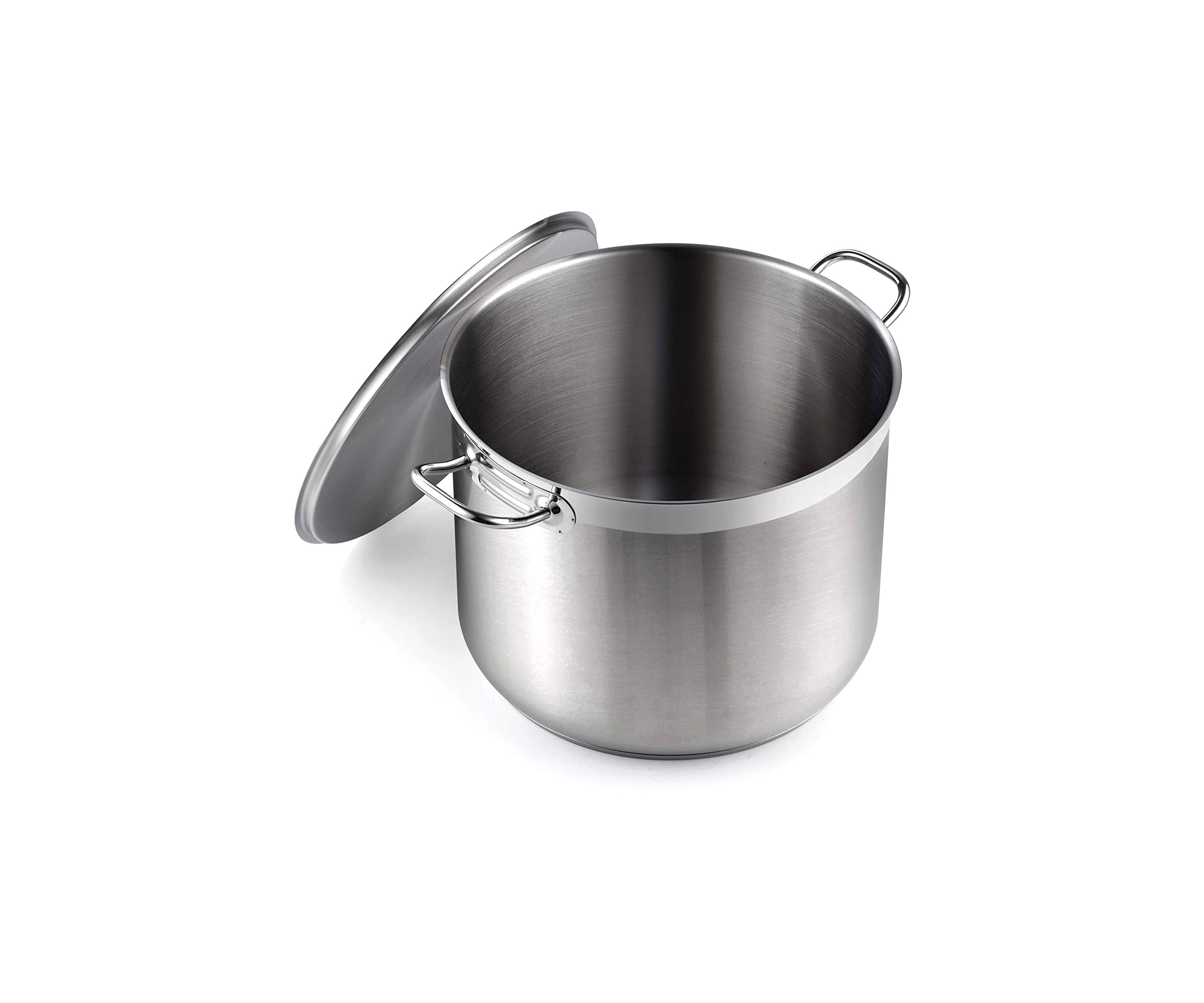 Professional Grade Lid 30 Quart Stainless Steel Stockpot