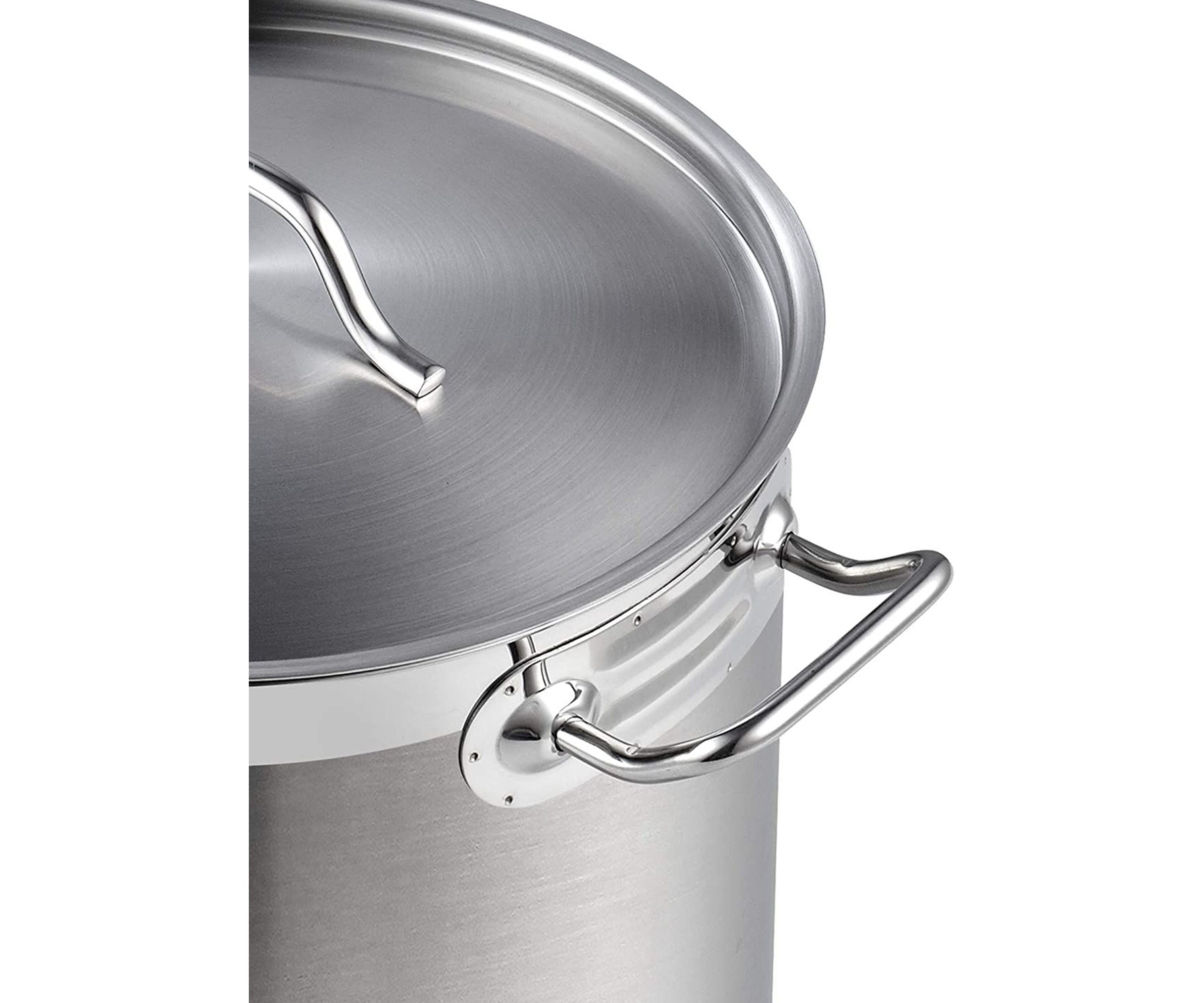 Professional Grade Lid 30 Quart Stainless Steel Stockpot