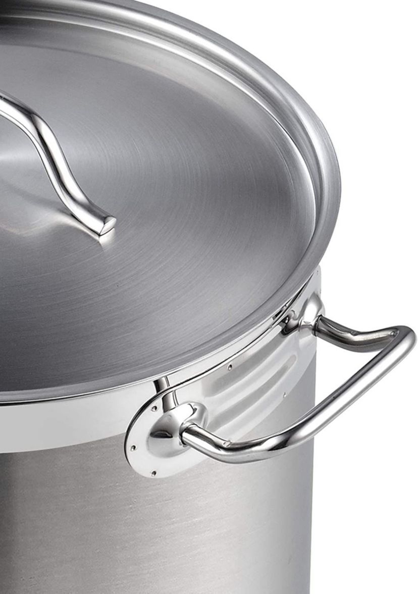 Professional Grade Lid 30 Quart Stainless Steel Stockpot